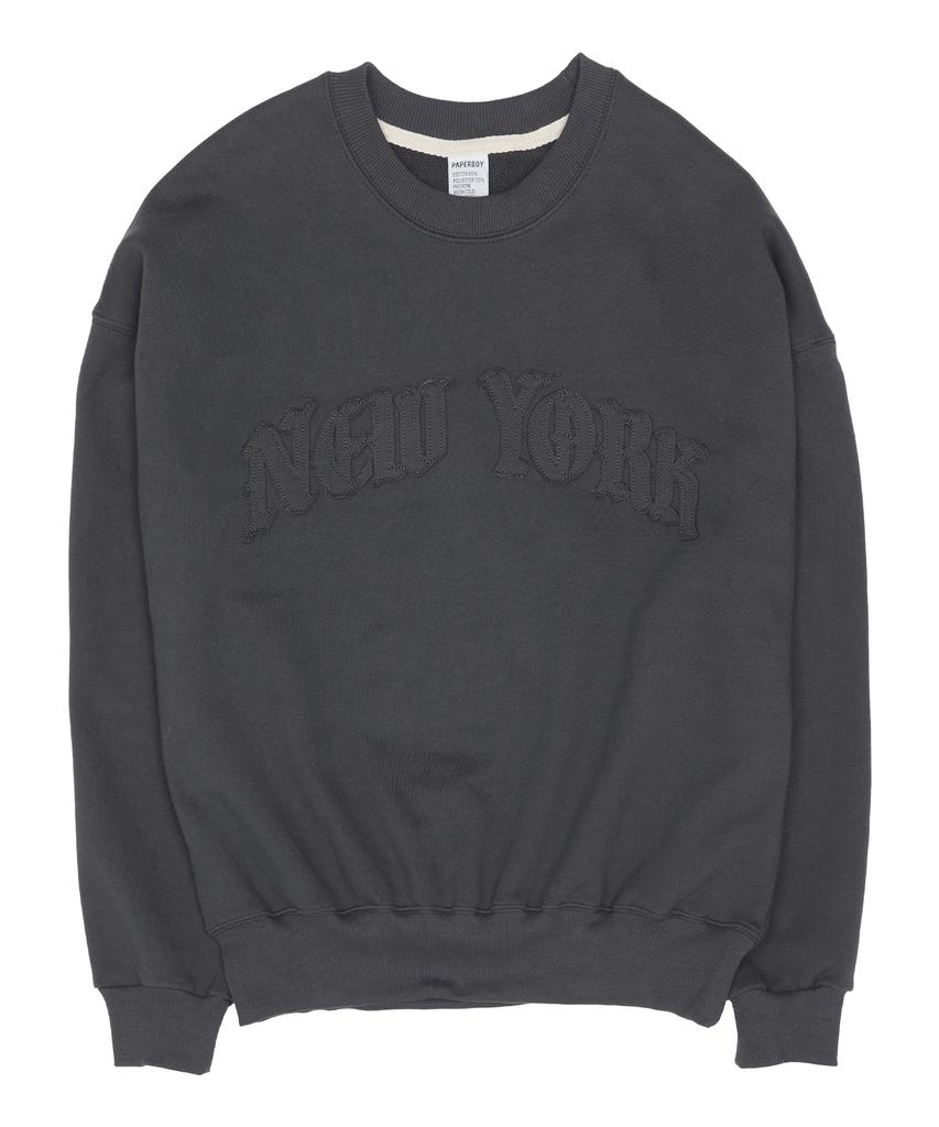 PAPERBOY Women'S New York Applique Sweatshirt - Oatmeal