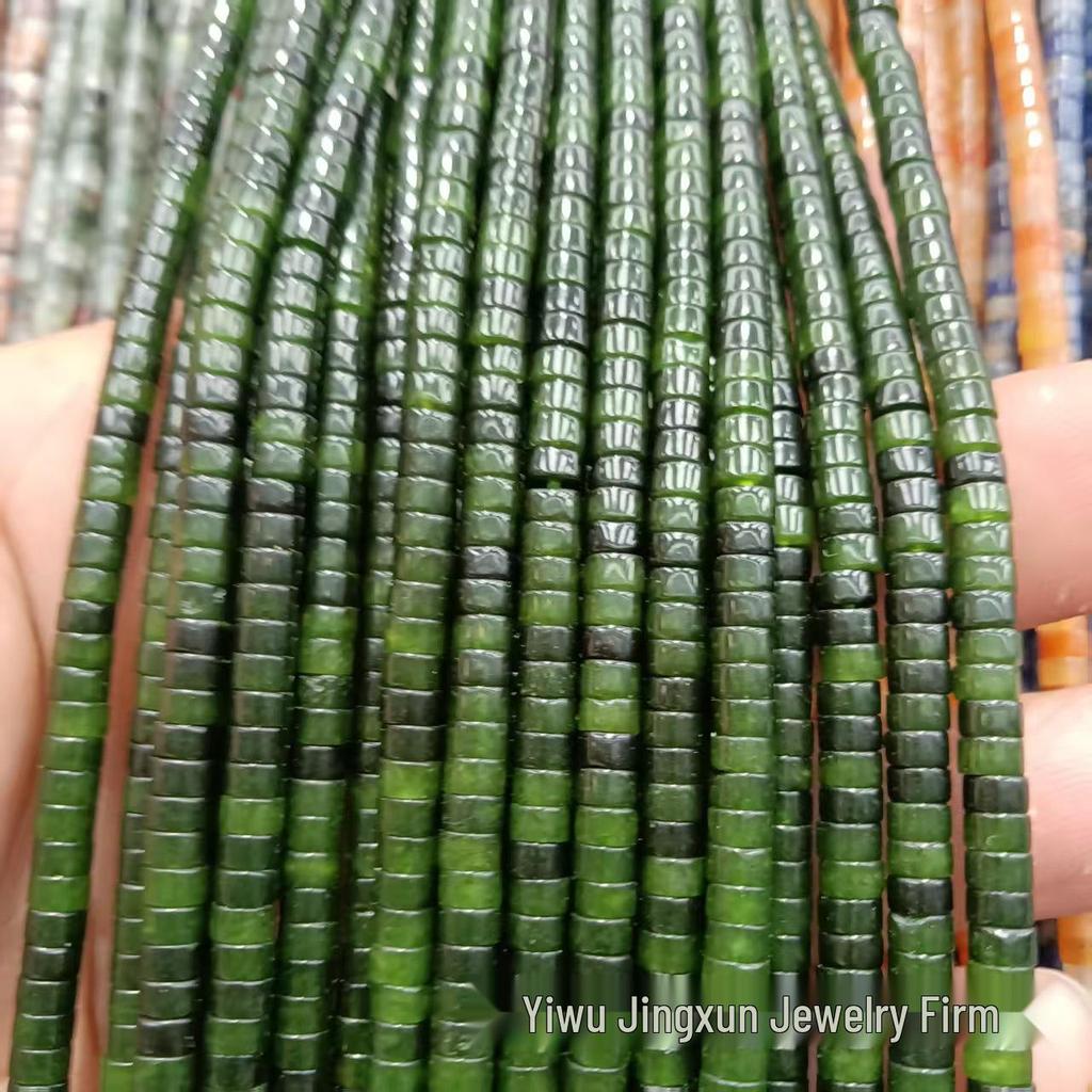 2x4mm Natural Agate Stone Separator Beads for DIY Jewelry Making - Loose Semi-Finished Accessories In Stock