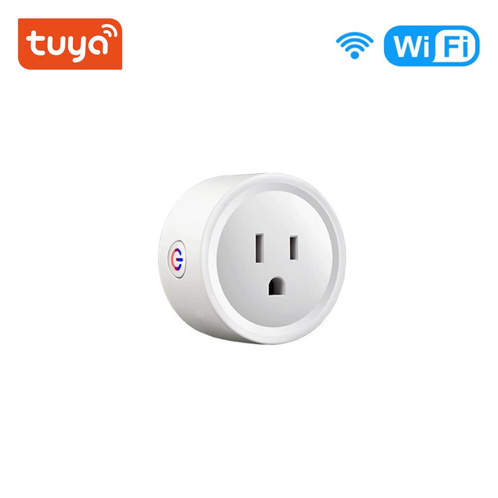 20a Tuya Wifi Smart Plug Socket Us Wireless Outlet With Power Monitor Timer Smart Life App Control Works With Google Home Alexa