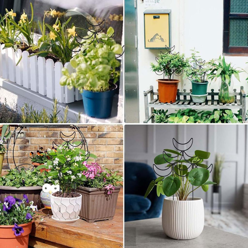 Metal Indoor Plant Trellis for Climbing Plant Small Garden Trellis for Potted Plant Outdoor Flower Plant Support