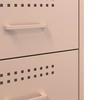Nightstands 2 pcs Pink 36 x 39 x 50.5 cm Steel