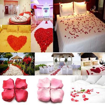 1000 Pcs Hochzeit Streu Konfetti Tisch Party Seide Gefälschte Rose Blume Blütenblätter