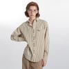 Womens Striped Shirt '' Fall Winter Vintage Loose Long Sleeve Button Up Casual Top