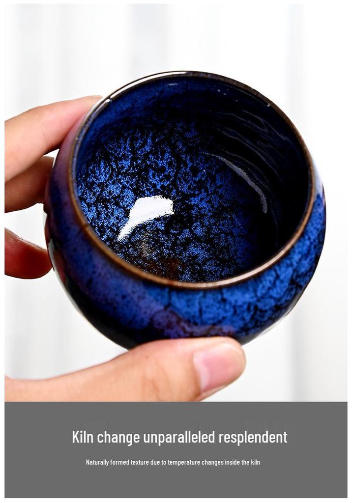Kiln-fired Five Elements Teacup Gift Set - Chinese Trend Ceramic Tea Tasting Cups