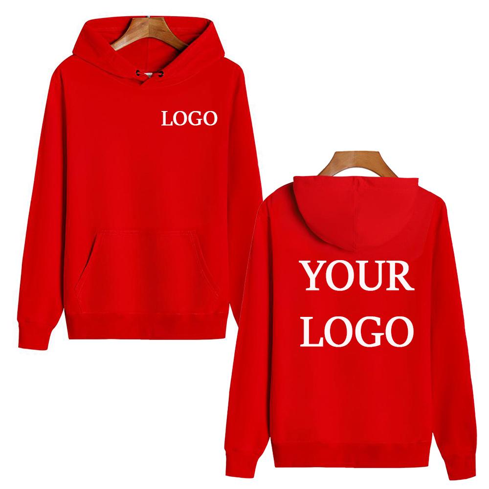 High Quality Hoodie Customise Your Logo DIY 02 Men's Fashion Sports Sweatshirt Women's Street Casual Pullover Hoodie