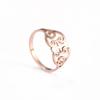 Cazador Vintage Flower Filigree Ring Women Gold Color Stainless Steel Finger Rings Jewelry Anniversary Birthday Mother Gift