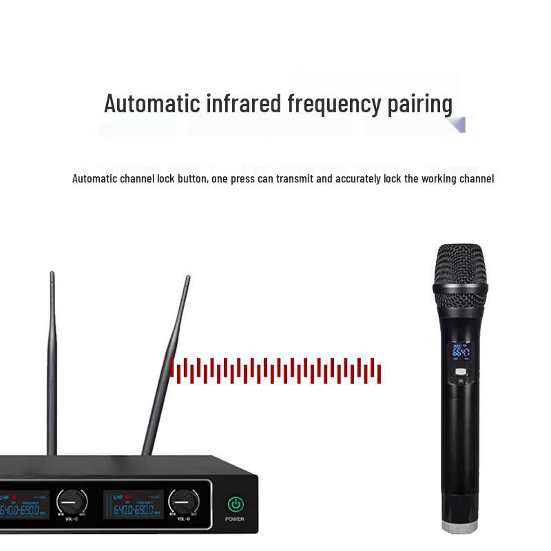 Runpu RP-WX8004S One-to-Four Wireless Handheld Microphone System (CN version)