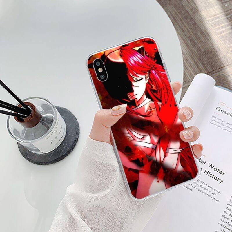 Pouzdro na telefon Anime Girl Elfen Lied pro iPhone 14 13 12 11 XS X 8 7 6 Plus Mini Pro Max SE 2022 Měkký průhledný kryt telefonu