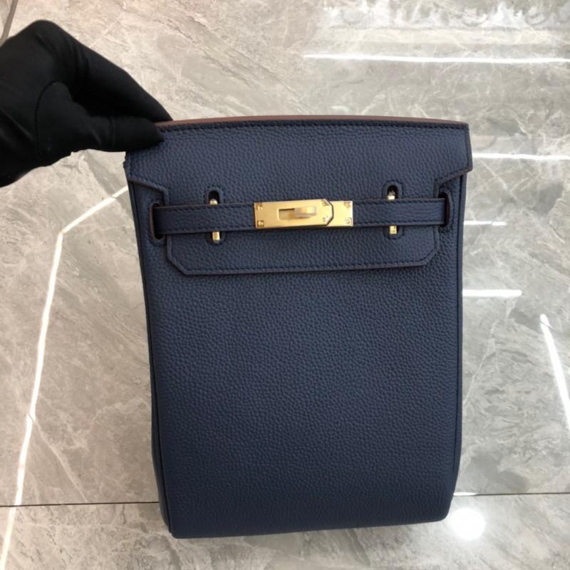 Borsa a tracolla larga intrecciata per petto in pelle di mucca Togo, zaino diagonale semplice e alla moda, strato superiore