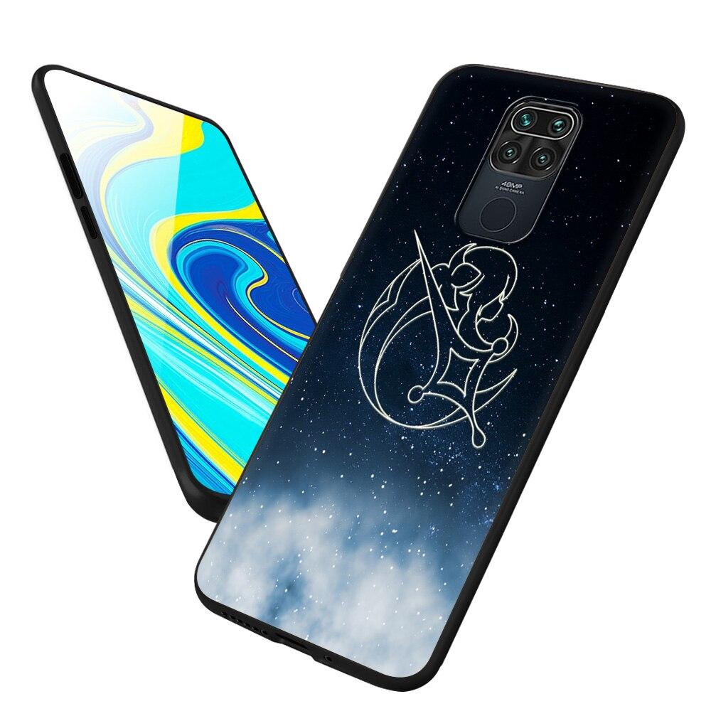 Anime genshin impact souhvězdí eula Pro Xiaomi Redmi Note 9S 9 8 7 10 Pro 8T 9C 9A 8A K40 Měkké TPU Pouzdro na telefon Černý kryt