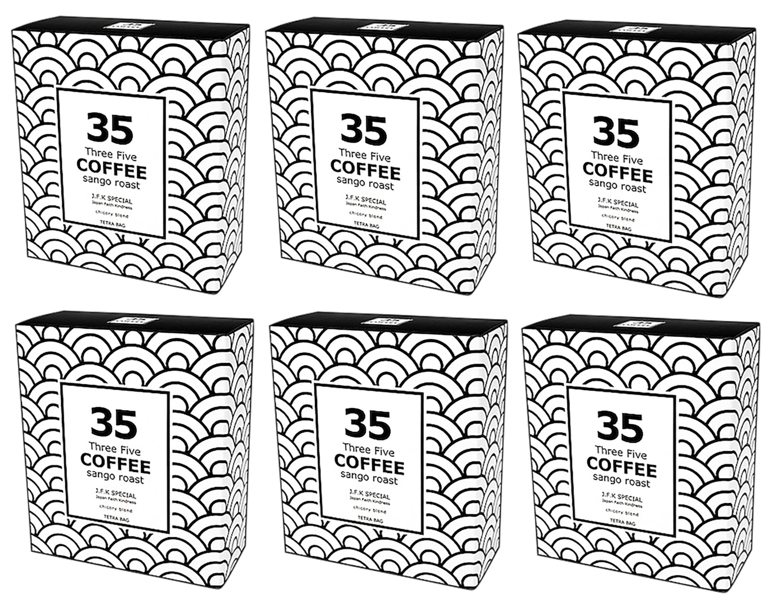 

35COFFEE Кофе SPECIAL Okinawa Coral Жареный цикорий Смесь Tetra Bag Coffee 6 коробок JFK (30 упаковок)