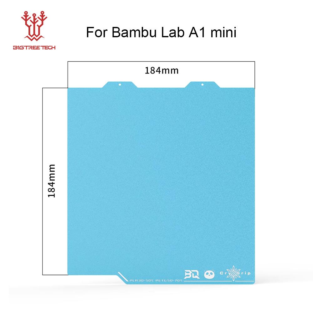 BIQU Panda Build Plate CryoGrip Coating No Clog Spring Steel Double-sided Textured for BambuLab X2D Voron Kobra 3 Ender 3 K1 MAX