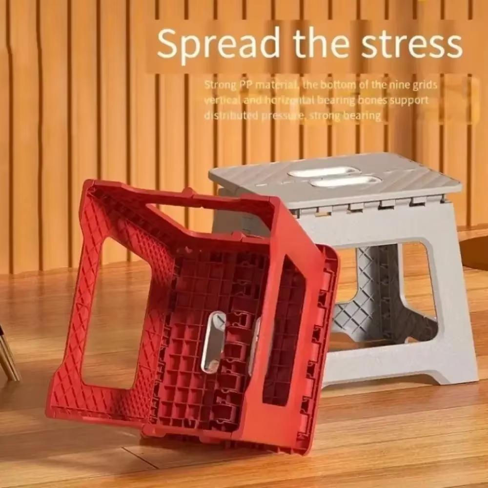 New Adult Children Portable Folding Stool Thickened Plastic Saddle Chair For Outdoor Activities And Fishing