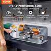 Metal Lathe Machine, 7'' x 13.78'', Precision Benchtop Power Metal Lathe, 0-2200 RPM Continuously Variable Speed, 500W Brush Motor Metal Gears, with