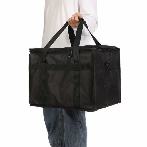 NUWAJP Insulated Food Delivery Bag, Thermal Delivery Bag, Cooler Eco Bag, Delivery Bag, Lunch Bag, Lightweight, Waterproof Eco Bag/Shopping Bag with T