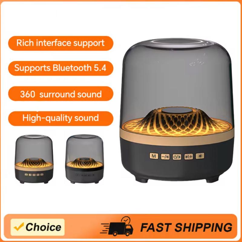 Portable Wireless Soundbar Bluetooth 5.3 Home Theater Speaker Subwoofer Hi-Fi Acoustic Breathing Lamp for Android IOS