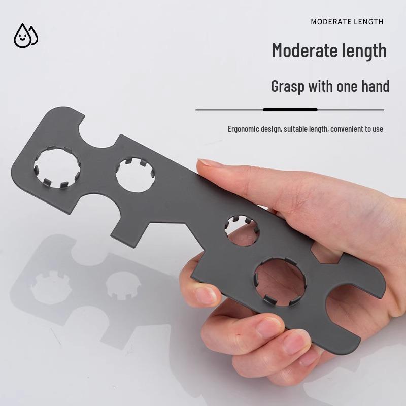 Universal Stainless Steel Aerator Wrench for Basin Faucets and Vanity Washbasins
