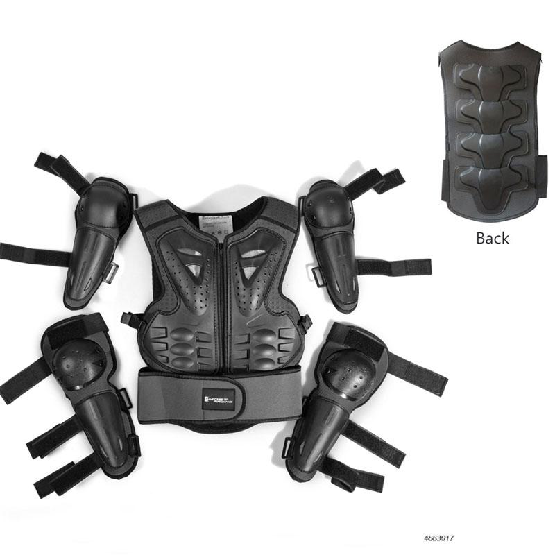 Youth Children Motocross Body Protective gear Vest armor ATV Dirt Bike suits Chest Spine Knee Elbow Guard Sports Equipment