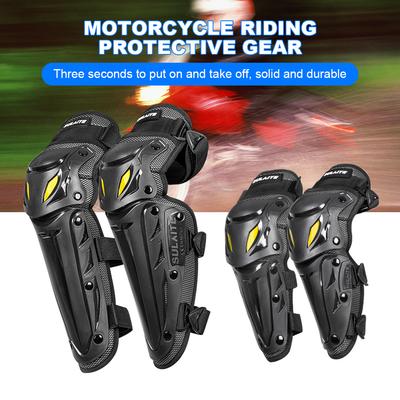 Motorradschutz Knie Atmungsaktive Renn-Knieschoner PP Offroad-Knieschoner Motorrad-Ellbogenschoner für Radsportrennen