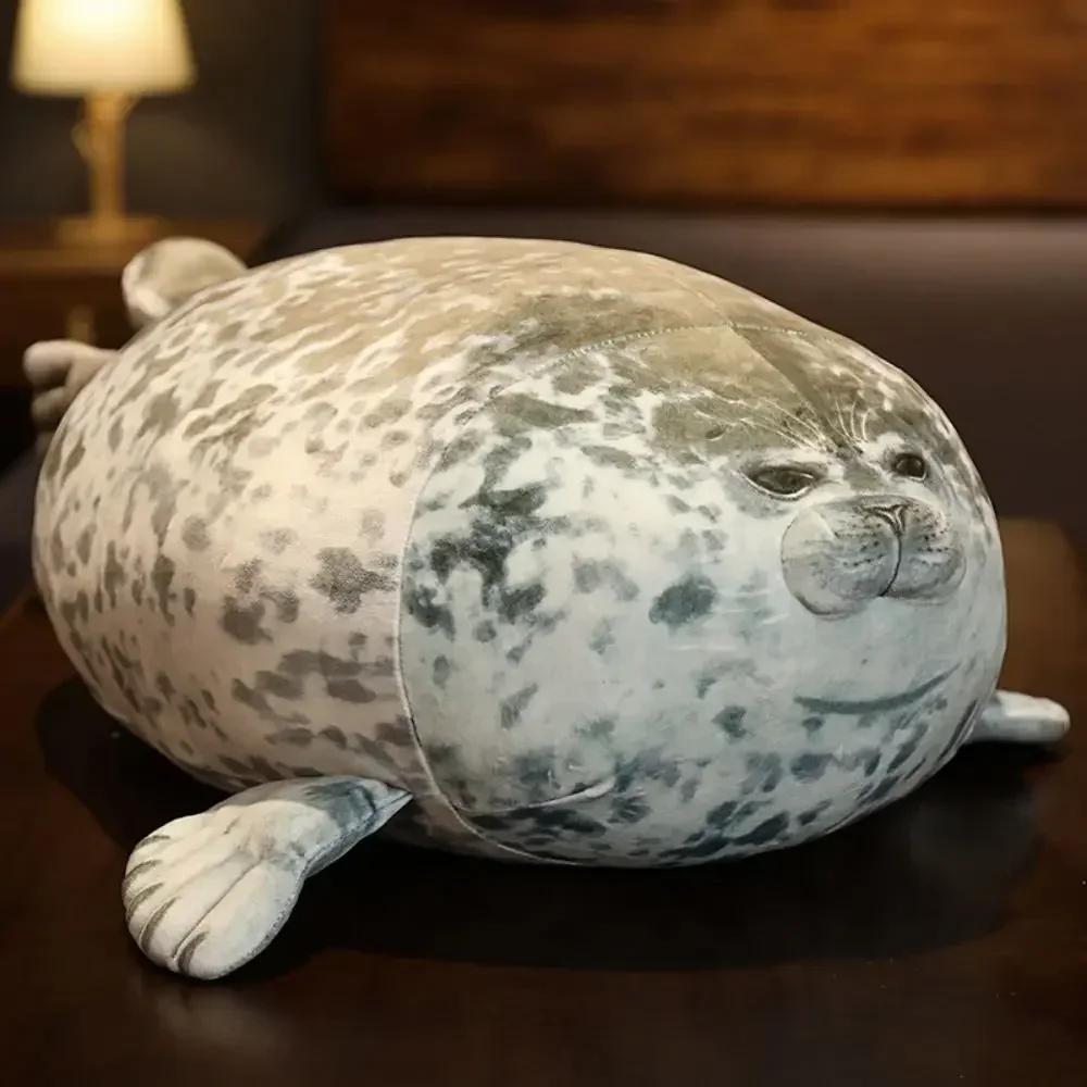 Hot 20-60cm Giant Seal Lifelike Grey Sea Lion Aquatic Animal Soft Stuffed Doll HOT INS Plushie Gift...