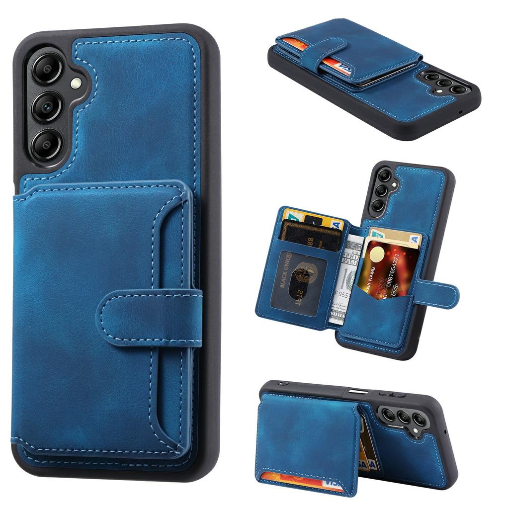 For Samsung Galaxy S25 Case Wallet Card Slot TPU+PU Leather Back Phone Cover