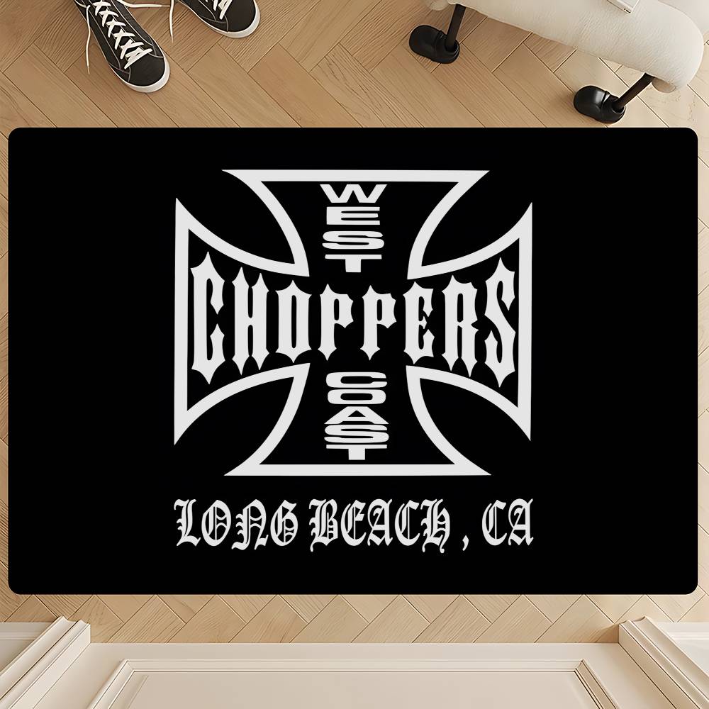 West C-Coast C-Choppers Floor Mat Anti-slip Absorb Water Long Strip Cushion Bedroon Mat Alfombra