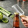 Pelador de Cocina Multifunción de Acero Inoxidable Específico para Cocina para Cortar Frutas y Verduras con Mango de Madera/Acero