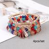 Bohemian Multilayer Beaded Wings Bracelet with Niche Design