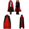 Vampire Costume Cloak With Hood For Halloween Cosplay Adults Dress Up Prop