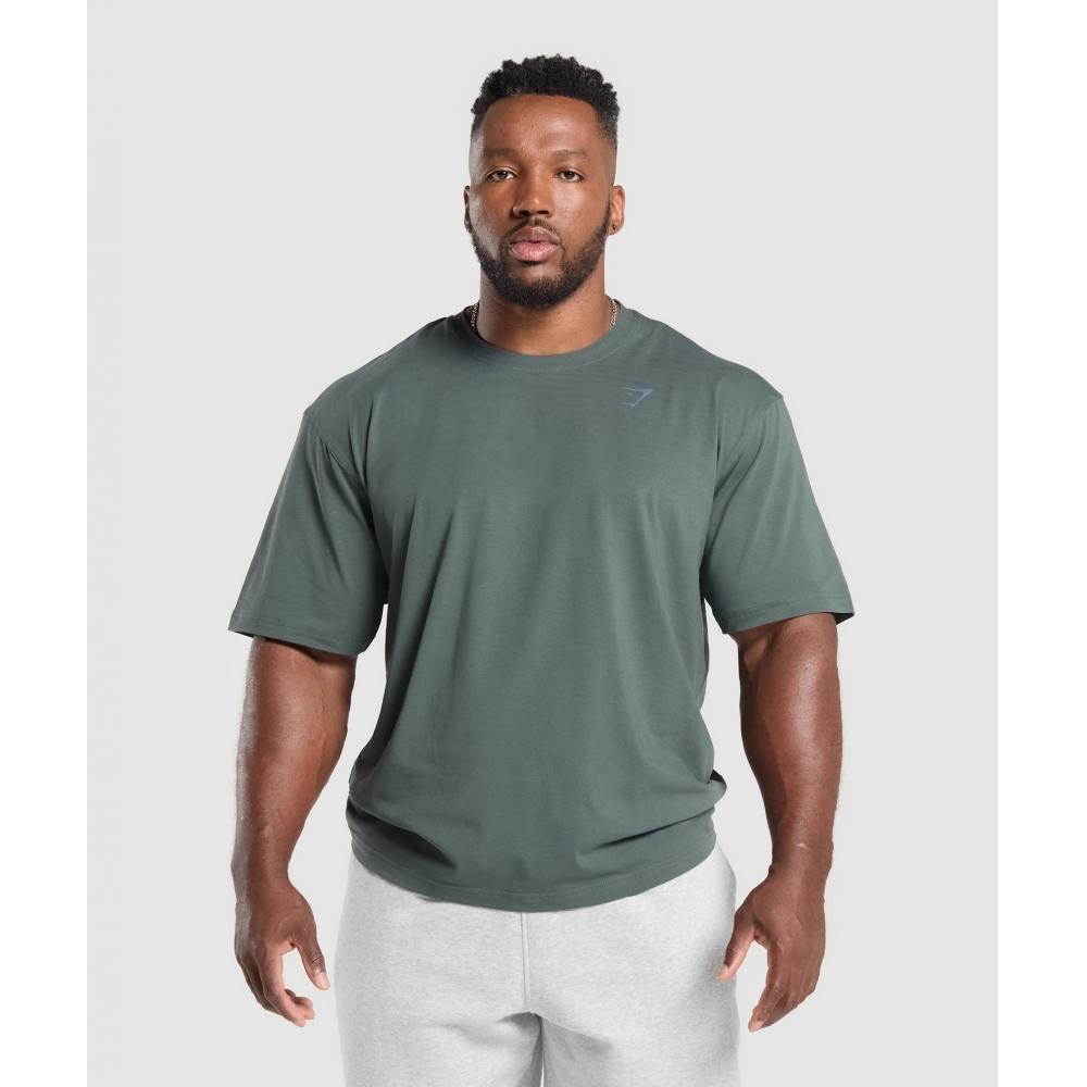 Gymshark Power T shirT slaTe Teal A4a9q Tbnh