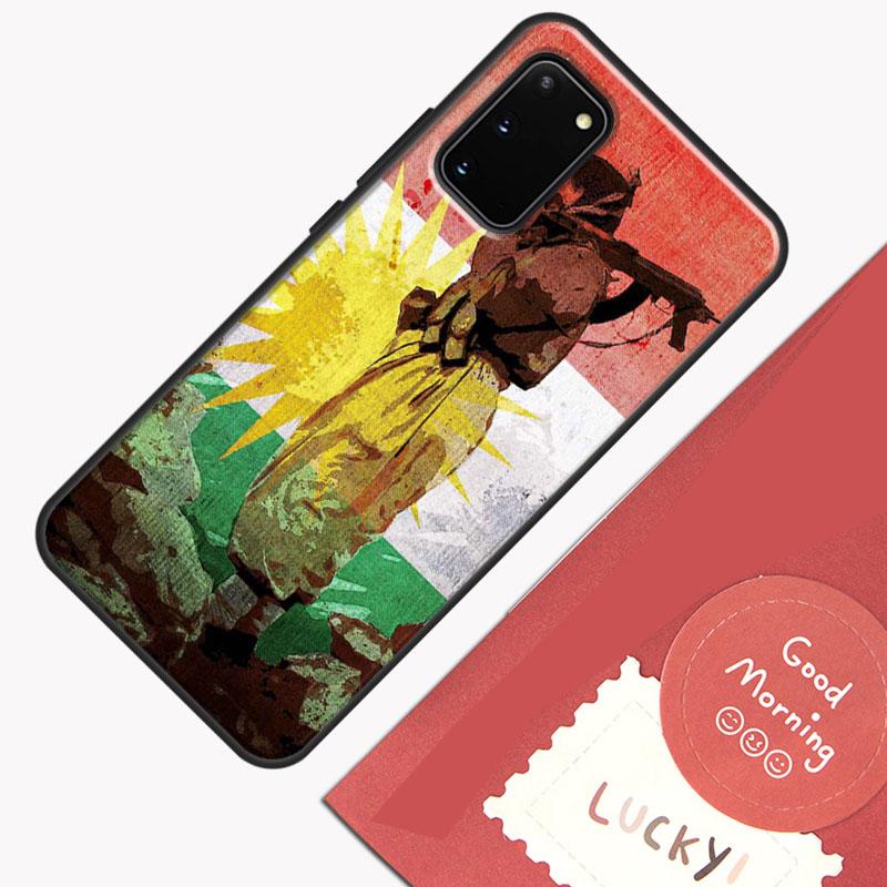 Kurdistan Flag Phone Case For Samsung Galaxy S23 S26 Ultra S20 S21 S22 S24 S25 Plus S10 S25 FE Cover Shell