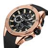 Megir Menn Sport Klokke Vanntett Lysende Kronograf Quartz Army Military Watches Klokke Menn