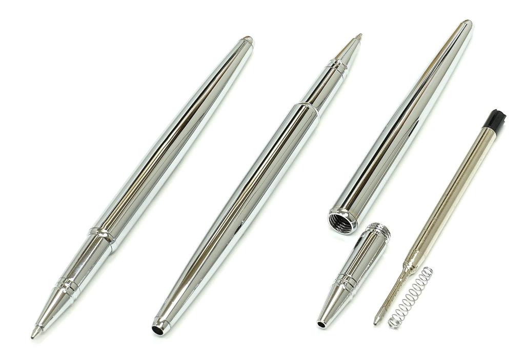 2 Set Pack Japanese Processed Ostrich Large Feather Brass Disc Pen Brass Da Cap Pen Stand White Feather + Q-S1P2WD-2