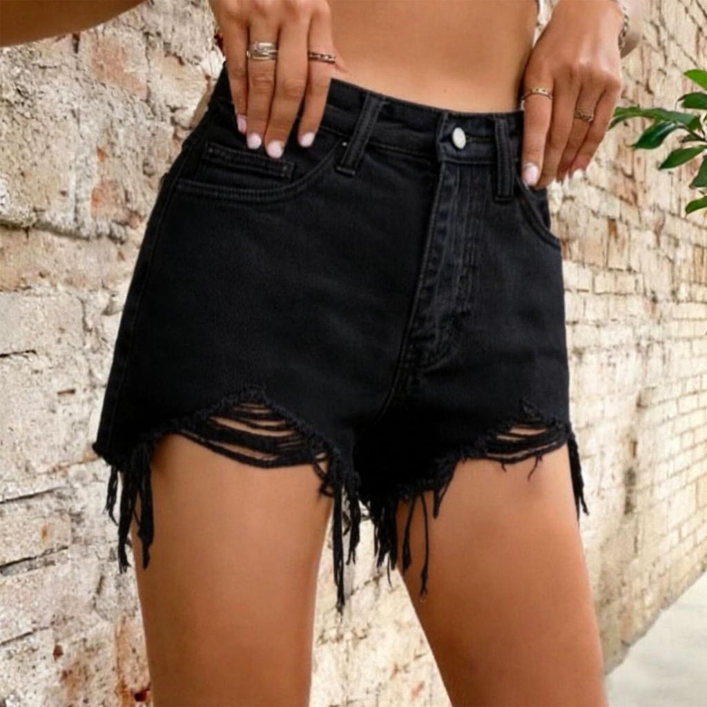 Ladies' Casual  Versatile Fashionable Denim Shorts