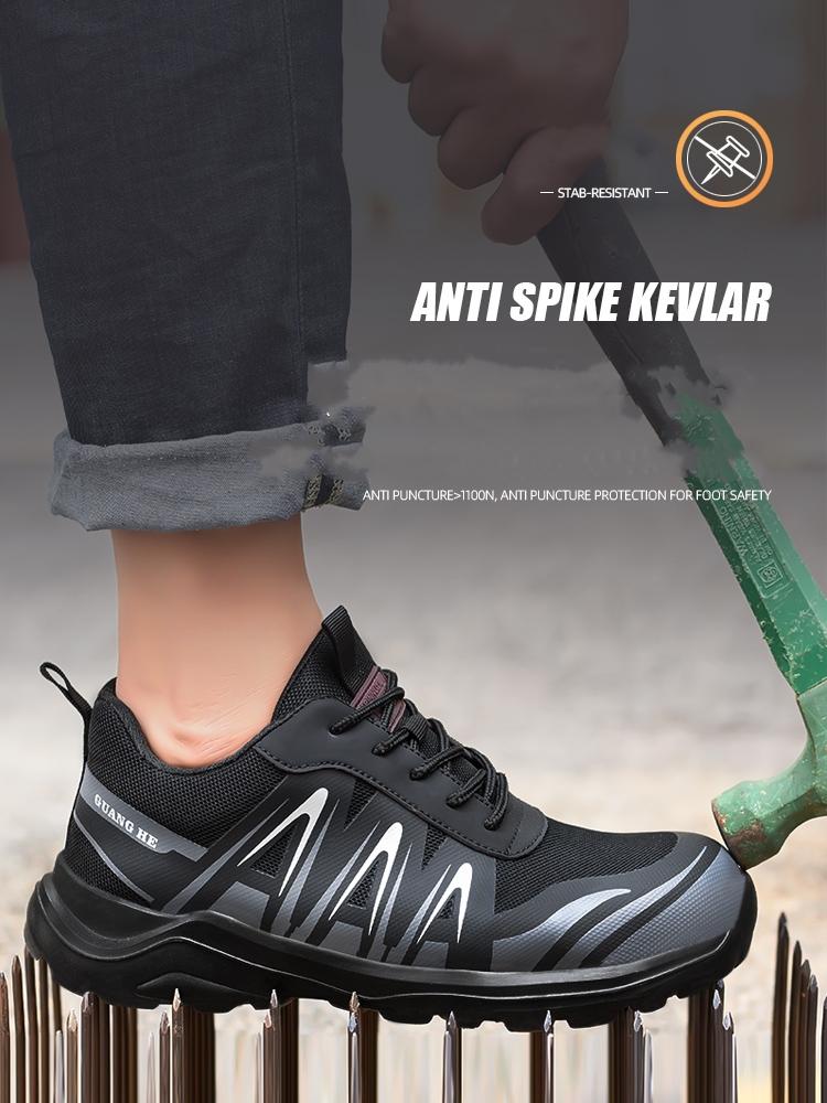 Work Safety Shoes Men Indestructible Work Sneakers Anti-Smashing Puncture Proof Protective Safety Boots