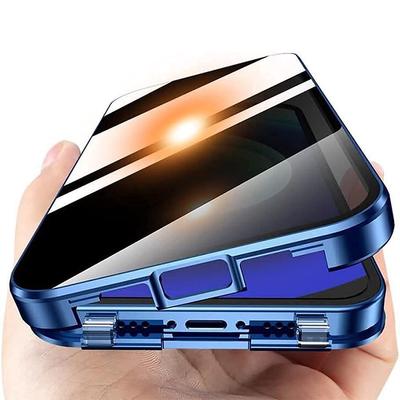 Double-Sided Buckle Magnetic Anti-Peeping Privacy Case for IPhone 17 Pro Max 16 15 14 13 12 Pro Max 12 360 Full Cover Shockproof Cases