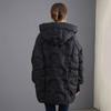Womens Oversized Hooded Down Jacket Winter Warm Coat 50% Duck Fill Loose Fit Mid-Length Cold Weather