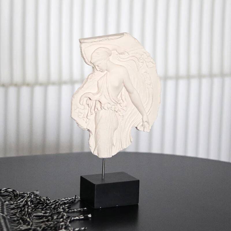 Resin Handicraft Artistic Venus Relief Goddess Sculpture Abstract Art Ornament Decorative Figurines Home Decoration Accessories