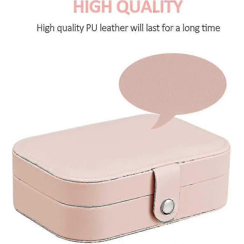 Jewellery Box Organiser Small Travel Pu Leather Jewelry Storage Case For Rings Earrings Necklace Bracelets Faux Leather Jewelry Gift Box Girls Womendo