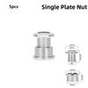 5pcs 6.5mm/8.5mm\ M8 Nuts Silver MTB Road Bike Crankset Fixing Part  for Single Double Chainring