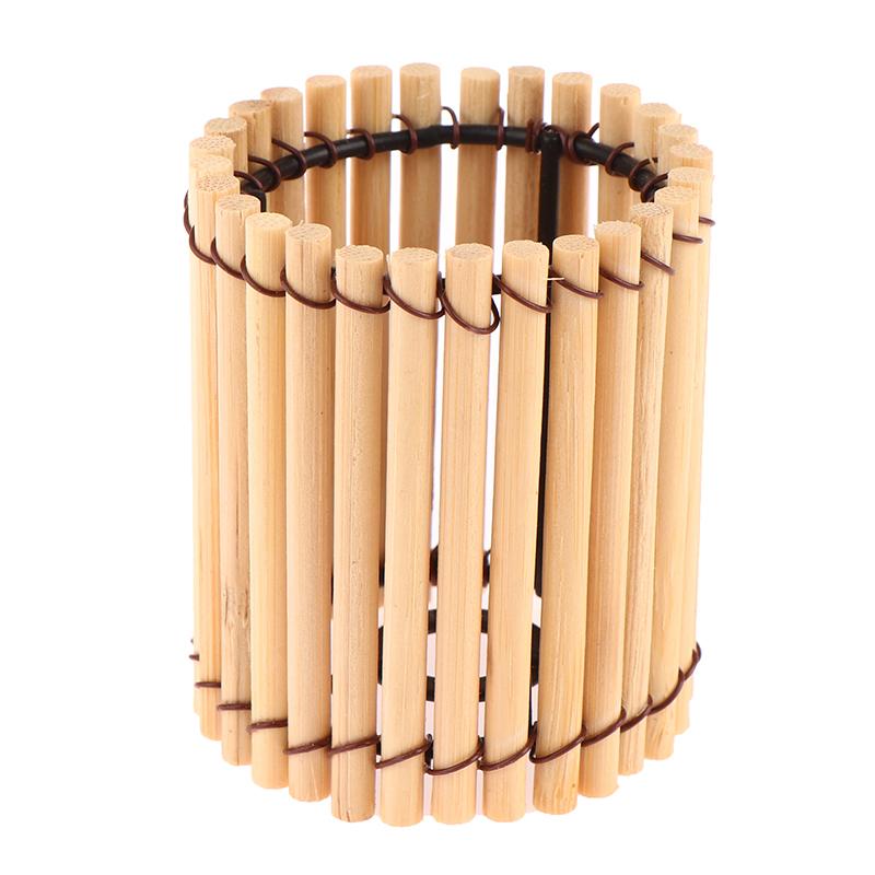 Piccolo paralume in bambù, paralume vintage, copri lampada a sospensione, accessorio decorativo per la luce