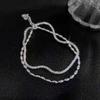 Shiny 925 Sterling Silver Chain Bracelets For Women Luxury Design Double Layered Starry Sky Beads Bracelets Party Charms Jewelry