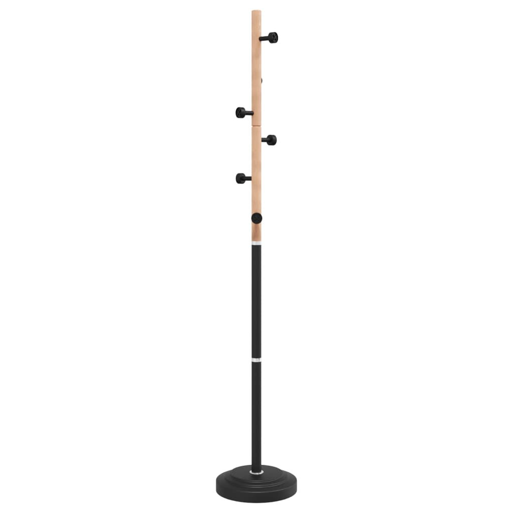 Vidaxl Standing Coat Rack, Black, 177 Cm, Painted Iron