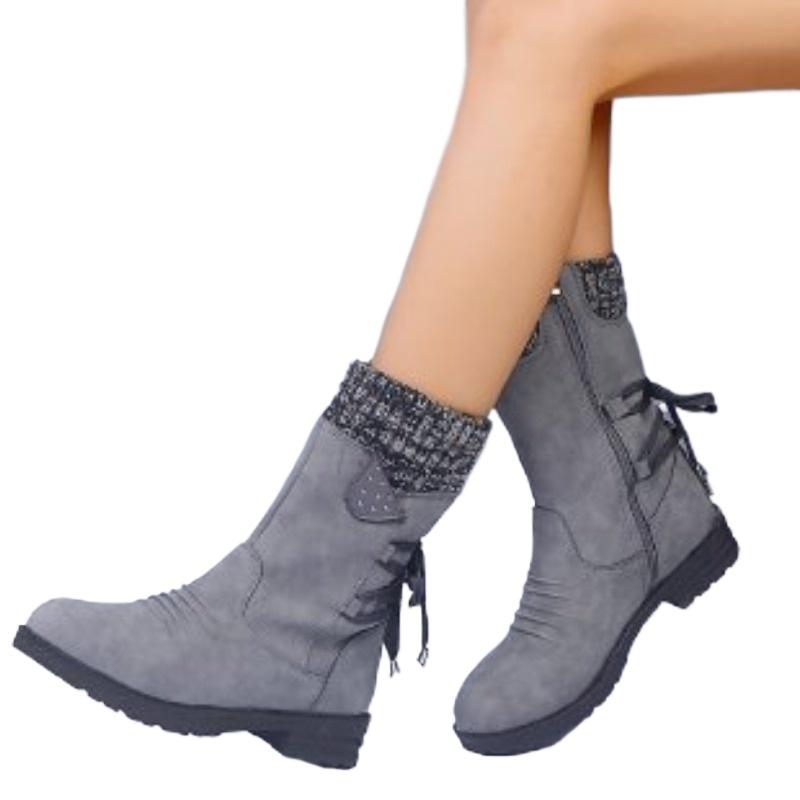 Fashion 2025 High Quality Ladies Shoes Mid-Calf Women's Boots Fashion Side Zipper Modern Boots Women New Plus Size Shoes for Women