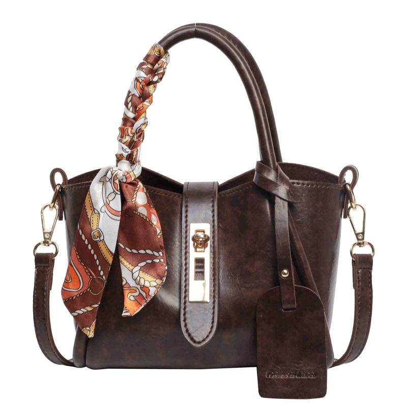 Premium small bag women's bag autumn and winter versatile new texture versatile commuter messenger bag portable bucket bag