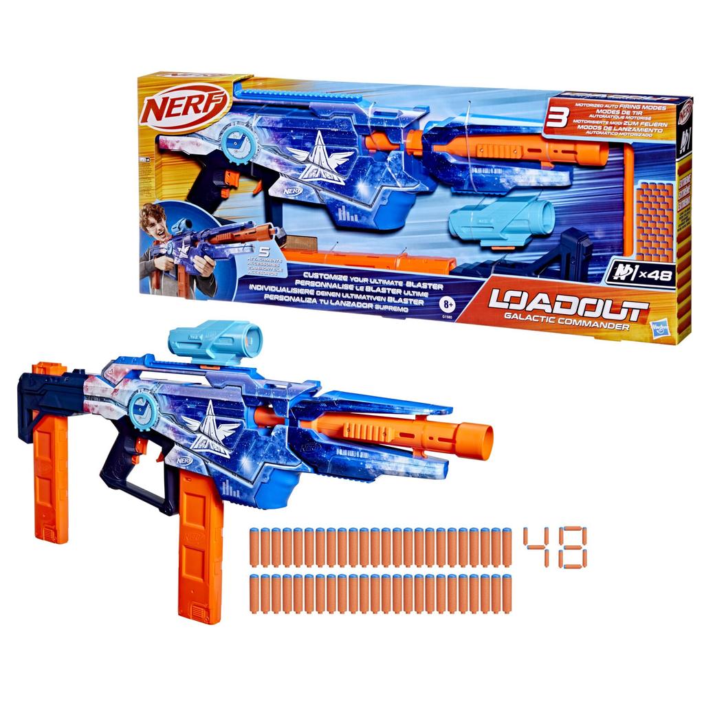 Hasbro Nerf Výbava Galaktický velitel Elektrický 3 3 48 N1 Šipky Dětské hračky Věk G1580 Autentický Blaster, Režimy, Příslušenství, Včetně, & Dárky, 8+