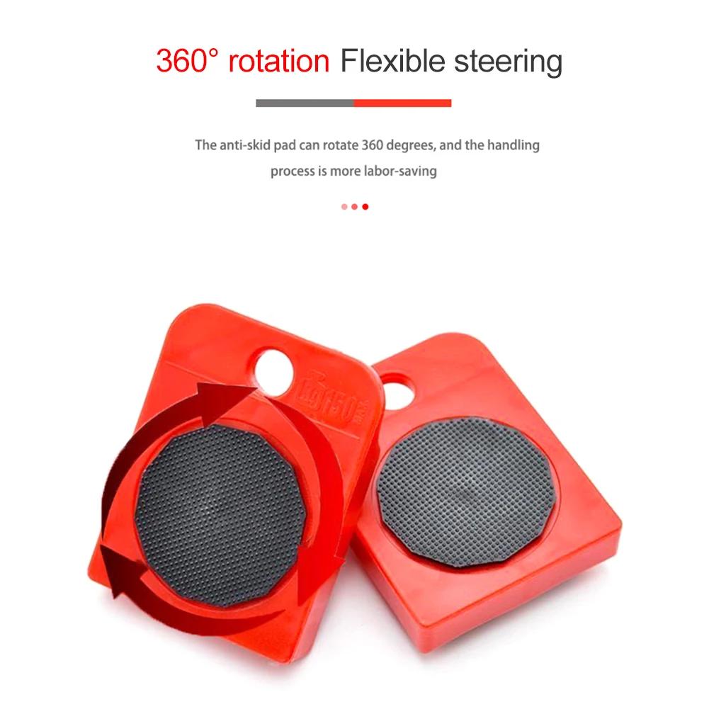 2/4Pcs Heavy Duty Furniture Lifter Furniture Mover Lifter with Wheel Lifting Moving Furniture Helper for Easy & Safe Moving