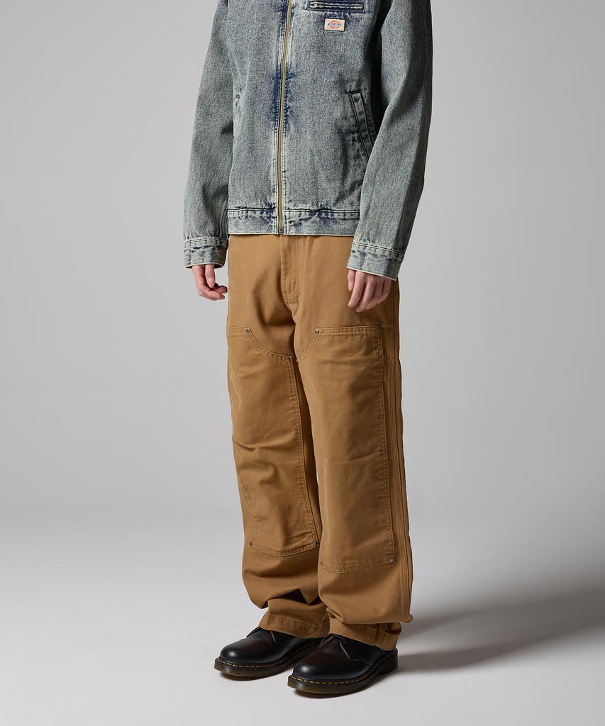 DICKIES Stonewashed Duck Canvas Double Knee Pants Brown Duck