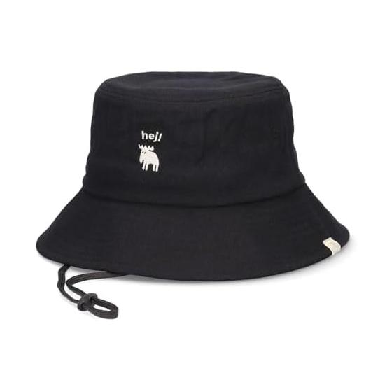 [Mozu] Cotton Bucket Hat with Chin Strap COTTON BUCKET HAT