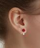 Tatiana (Silver 925) Standard Rose Ear Jacket Earrings Ec3043